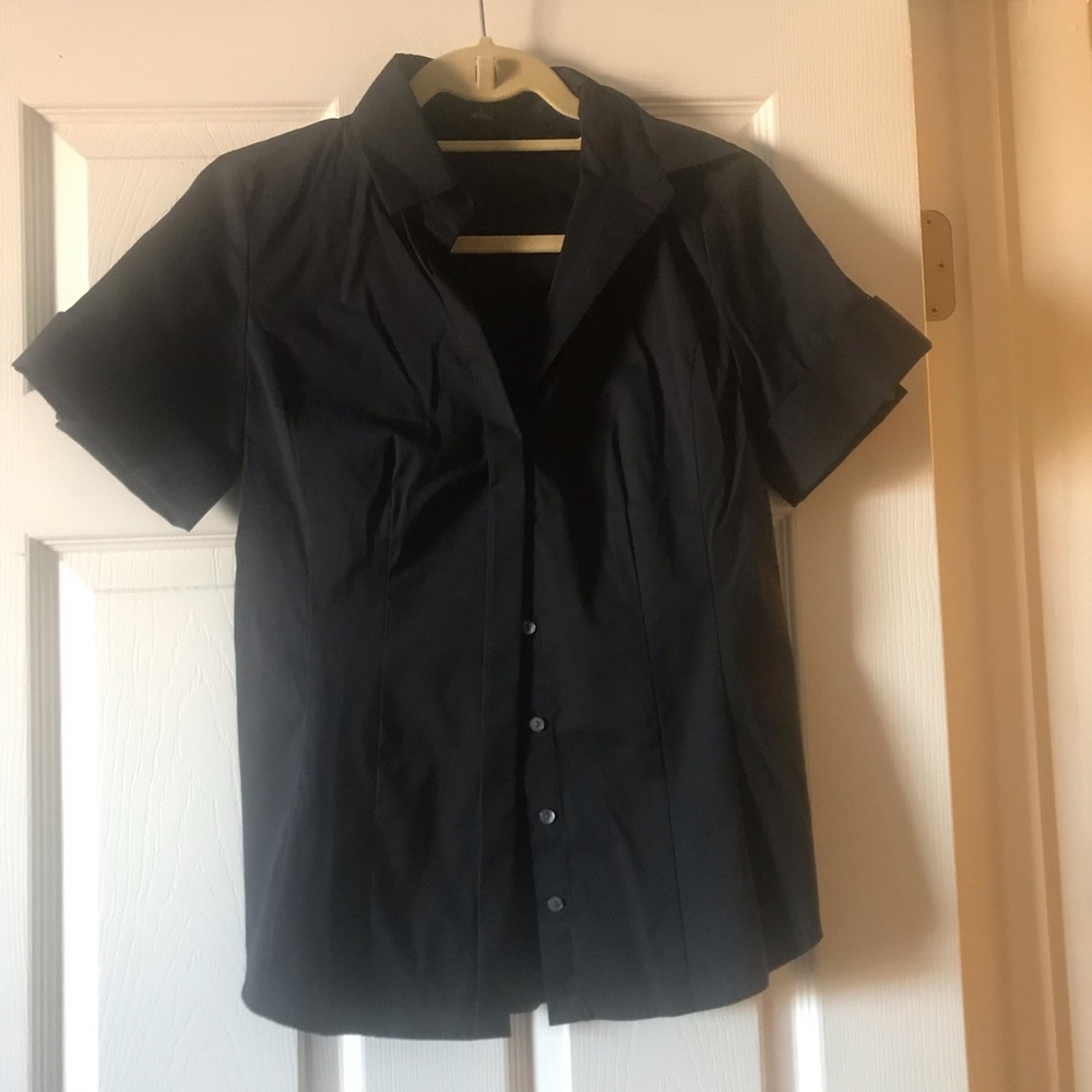 Simple Black Button Up